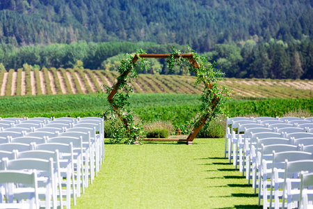 Wedding Ceremony Location in Oregonの写真素材