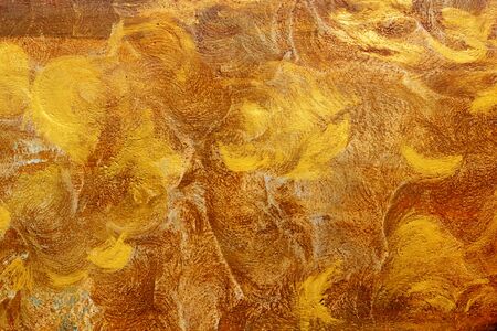 Texture of abstract antique vintage orange gold wall background. Art background for wallpaper and creative design.の写真素材