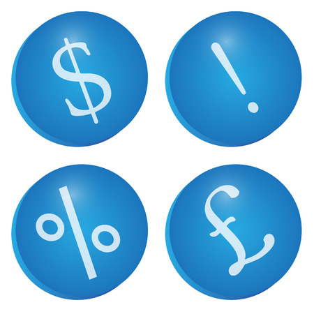 Blue Money Iconsのイラスト素材