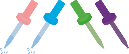 Colourful Pipettesの写真素材
