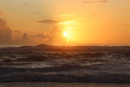 Sunset over the Pacific Ocean. Oregon USAの写真素材