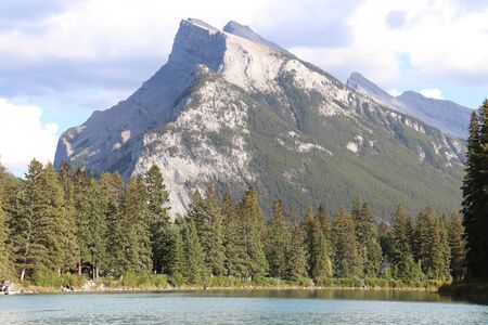 Mountains in Banff National Park of Canadaの写真素材