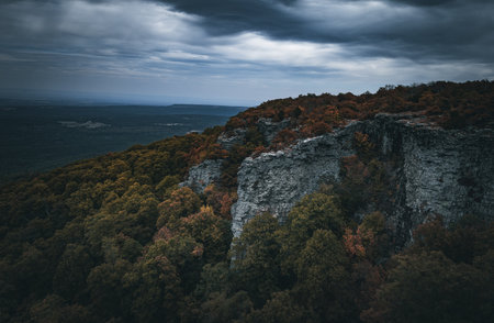 Mount Magazine in the fallの写真素材