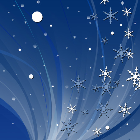 Shades of bue abstract winter snowflake background.の写真素材