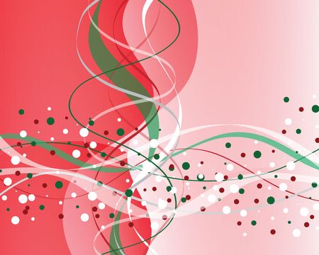 Abstract background in red, green, and white colors with Christmas theme.の写真素材