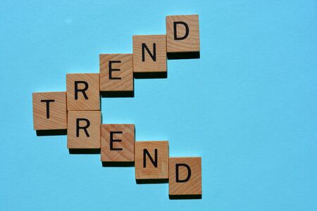 Trend, concept of upward or downward trendsの写真素材