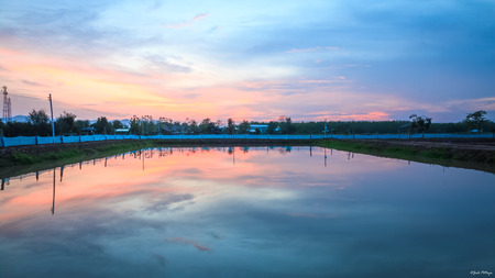 water  reflextion skyの写真素材
