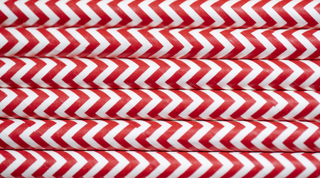 Close up paper striped colorful straws backgroundの写真素材