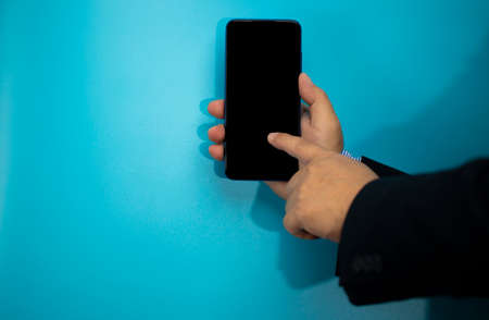 Mobile phone in the hand is told more the message of the word text or the picture in it