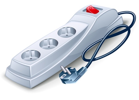 Vector illustration of outlet on white backgroundのイラスト素材