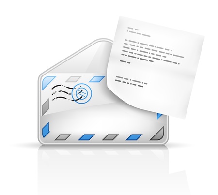 Vector illustration letter on white backgroundのイラスト素材