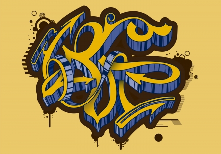 illustration in style graffiti.のイラスト素材
