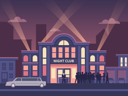 Building nightclub full house. のイラスト素材