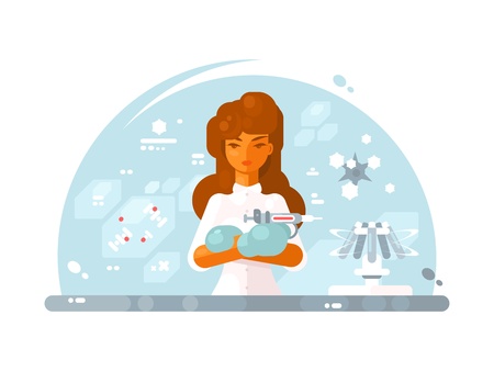 Vaccination medical plannedのイラスト素材