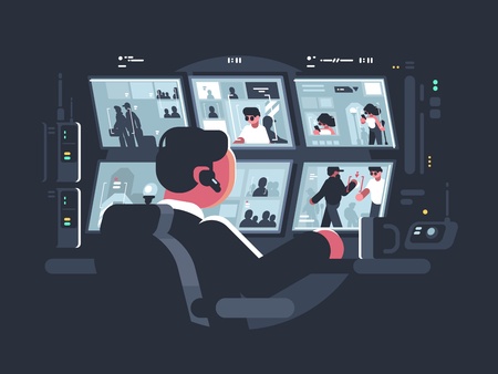 Security watching surveillance cameras