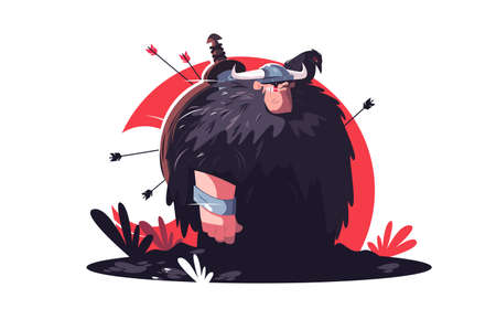 Warrior with arrowsのイラスト素材