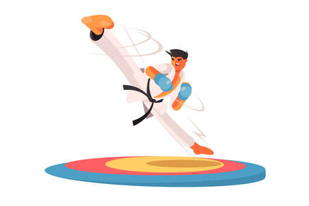 Professional karate manのイラスト素材