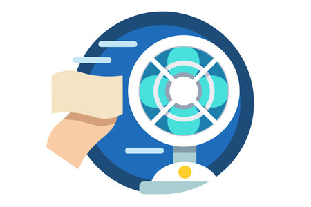 Electric fan for cookingのイラスト素材