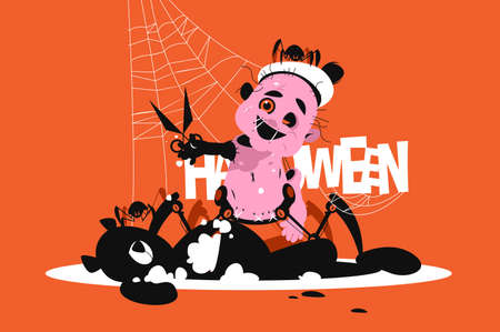 Terrible evil dollのイラスト素材