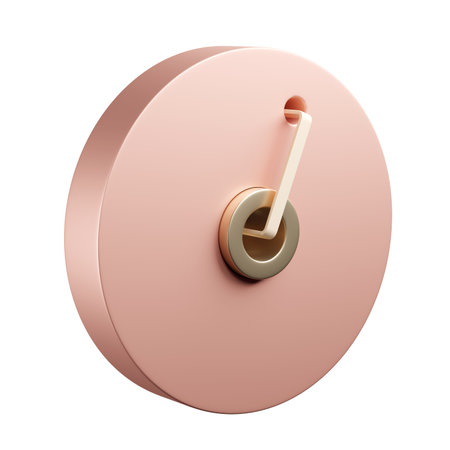 Abstract pink round shaped metal detailの写真素材
