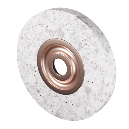 Abstract stone and metal round shaped detailの写真素材