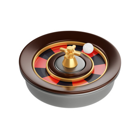 Roulette Wheel, 3D Rendered Illustrationの写真素材