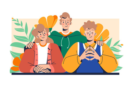 Social Network Gatheringのイラスト素材