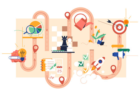 Strategy and Innovation Conceptsのイラスト素材