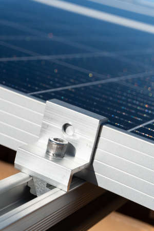 Photovoltaic solar panel, to generate its own clean and green energy. Concept save environment and...