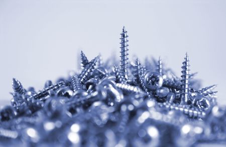 Screws, selective focusの写真素材