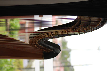 musical harpの写真素材