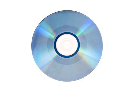 A CD/DVD isolated on white