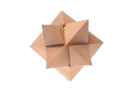 Resolute wood riddle. It forms a setの写真素材