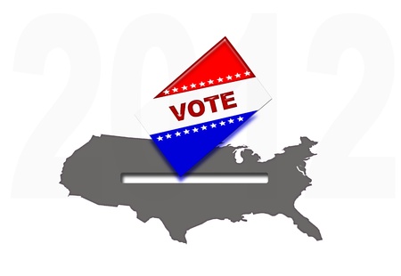 Vote in United Stated 2012の写真素材