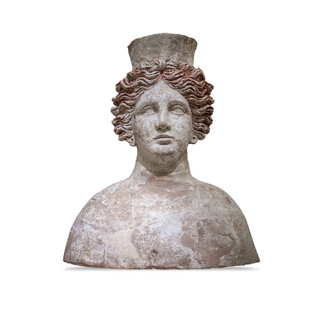 Bust of Tanit, the goddess of fertility and loveの写真素材