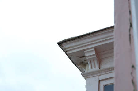 Roof corner of an old style buildingの写真素材