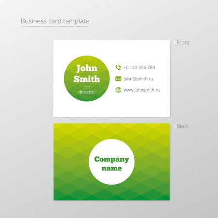 Vector clean business card template. Modern design for identity element.のイラスト素材