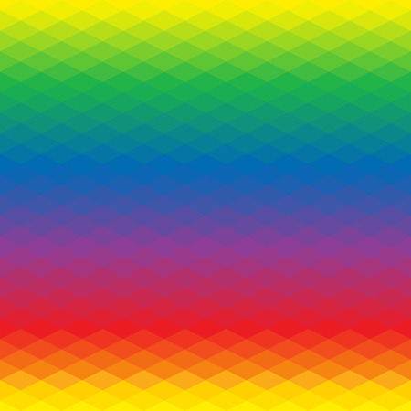 Abstract background of rhombus. Geometry triangle, mosaic illustration with rainbow colors.のイラスト素材
