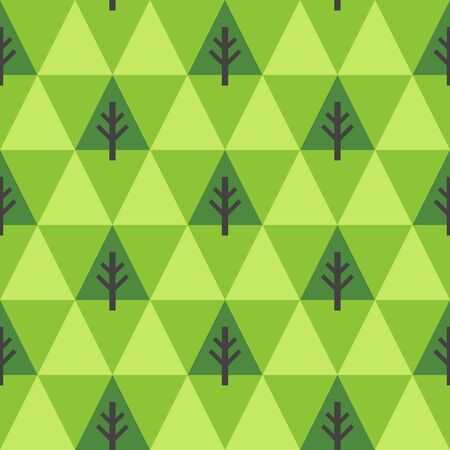 Abstract Triangular trees seamless pattern.のイラスト素材