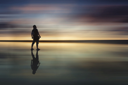 Beautiful sunsetの写真素材