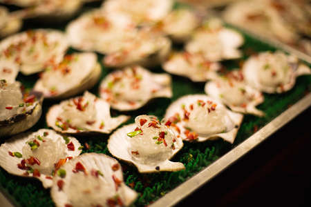 Close up view of snacks