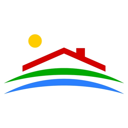 Eco House icon - Illustrationのイラスト素材