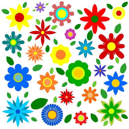 Spring Flowers - Illustrationのイラスト素材