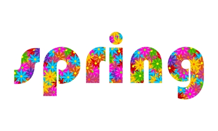 Spring floral bannerのイラスト素材