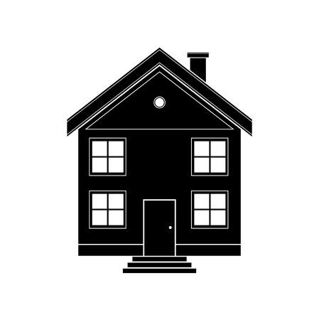 Black houseのイラスト素材