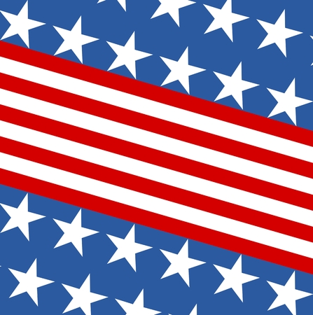 Patriotic background with stars - Illustrationのイラスト素材