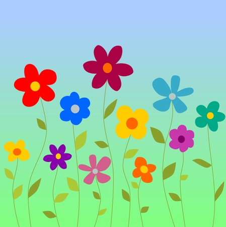 Spring floversのイラスト素材