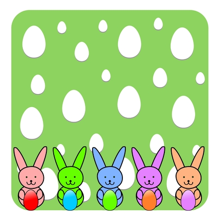 Easter Bunny Wallpaper - Illustrationのイラスト素材