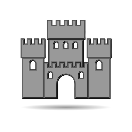 Castle Icon 3dのイラスト素材