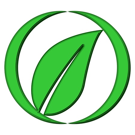 Agriculture icon leaf 3dのイラスト素材